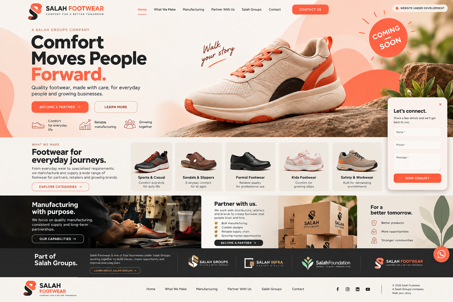 Footwear manufacturing concept